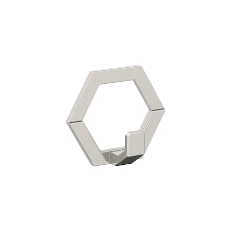 Amerock Prismo Contemporary Single Prong Satin Nickel Wall Hook HBX37015G10